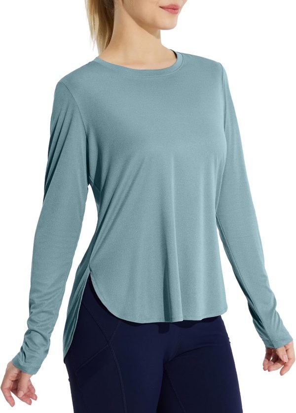 71SX61WrW0L._AC_SL1500 Jngrtsyjvip Fashion Women's Sun Shirts UPF 50+ Long Sleeve Hiking Tops Lightweight Quick Dry UV Protection Outdoor Clothing