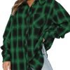 Jngrtsyjvip Fashion   Womens Button Down Flannel Shirts Long Sleeve Plaid Shackets Business Casual Blouse Top
