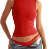 71Ux6s6R_tL._AC_SL1500 Jngrtsyjvip Fashion Womens Boat Neck Seamless Tank Tops Sleeveless Double Layering Shirts Basic Going Out Tops Summer Outfits