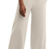 Jngrtsyjvip Fashion  Women's Originals Wide Leg Crop Pants, Retro Lightweight French Terry Pants, 25"