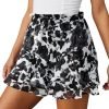 Jngrtsyjvip Fashion Shorts for Women Casual Boho Floral Skorts Ruffle Mini Skirts Running Tennis Butterfly Shorts Chiffon Shorts