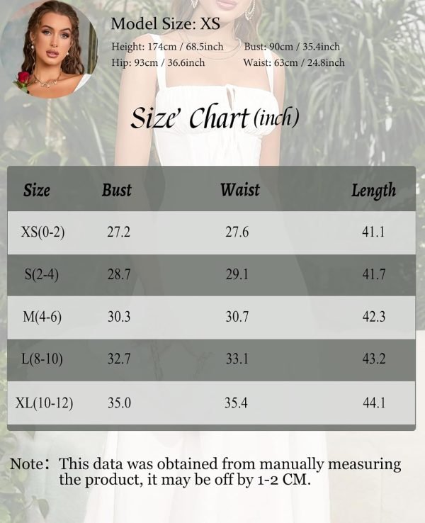 Jngrtsyjvip Fashion Midi Corset Dress Boho Flowy Slit Lace Up Dresses for Women Going Out A Line Casual Sundress