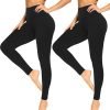 Jngrtsyjvip Fashion Soft Leggings for Women - High Waisted Tummy Control No See Through Workout Yoga Pants