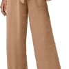 Jngrtsyjvip FashionI  Women's Wide Leg Pants with Pockets High Waist Adjustable Knot Loose Casual Trousers Business Work Casual Pants