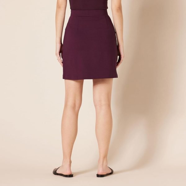 Jngrtsyjvip Fashion  Women's Ponte Pull-On Mini Length A-Line Skirt