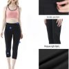 Jngrtsyjvip Fashion Women's High Waisted Yoga Pants with Pockets for Running Leggings 7/8 Length Workout