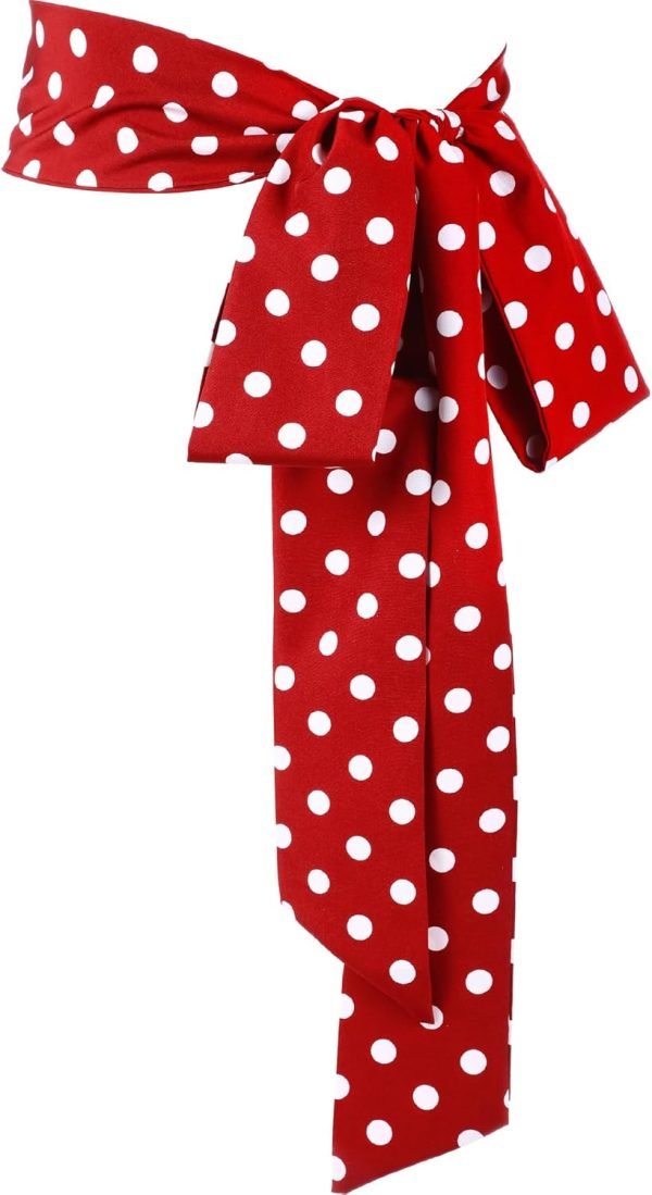 Jngrtsyjvip FashionWomen Chiffon Sash Belt Dress Sash Waist Bridal Wedding Belt 50s Belt Accessories 3'' Wide