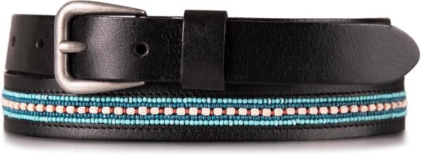 Jngrtsyjvip Fashion  Women's Western Style Fashion Leather Belt with Metal Buckle