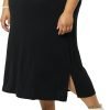71nZJLyCE0L._AC_SL1500 Jngrtsyjvip Fashion Women's Pull-On Knit Midi Skirt (Available in Plus Size)