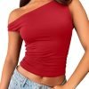 Jngrtsyjvip Fashion Womens Off The Shoulder Tops Sleeveless Shirts Going Out Crop Tank Tops Slim Fitted Y2K Summer Outfits 2024