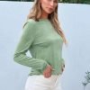 Jngrtsyjvip Fashion   Womens Long Sleeve Round Neck Shirts Basic Tee Fall Tops Outfits Clothes 2024