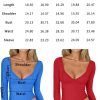 Jngrtsyjvip Fashion Womens Long Sleeve Deep V-Neck Crop Tops Basic Y2K Going Out Tops Fall Outfits 2024 Fashion Clothes