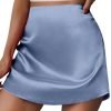 71xm4-o7v9L._AC_SL1500 Jngrtsyjvip Fashion Women's Mini Skirts Casual High Waisted Stain Silk A-Line Zipper Summer Short Skirt Party Skirts