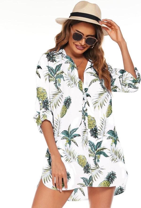 Jngrtsyjvip Fashion   Women Boyfriend Shirts Button Down Long Sleeve Blouse Cuffed Sleeve Collared Shirt