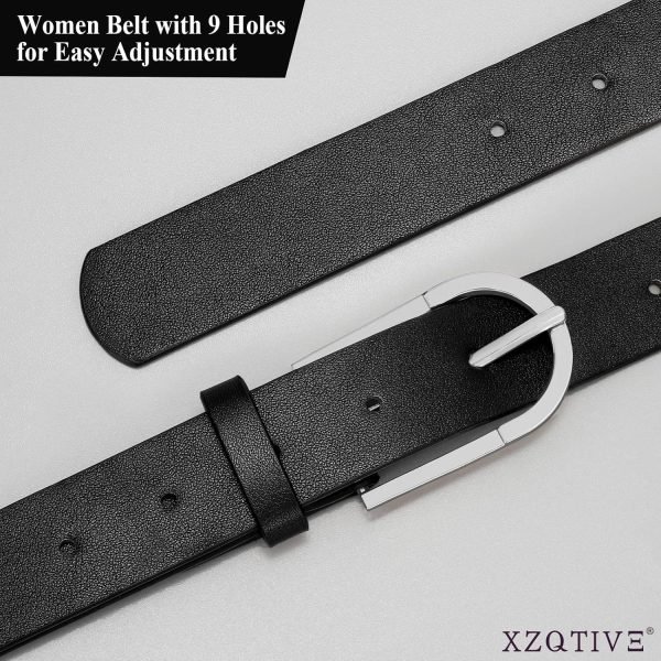 813cfdfevKL._AC_SL1500 Jngrtsyjvip Fashion Women's Belts for Jeans Pants, Black Brown Waist Belts for Ladies Dresses Fashion Gold Silver Buckle Plus Size Belts