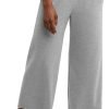 Jngrtsyjvip Fashion  Women's Originals Wide Leg Crop Pants, Retro Lightweight French Terry Pants, 25"