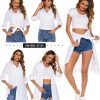 Jngrtsyjvip Fashion   Women Boyfriend Shirts Button Down Long Sleeve Blouse Cuffed Sleeve Collared Shirt