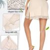Jngrtsyjvip Fashion  Half Slips for Women Underskirt Short Lace Trim Above Knee Half Slip