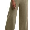 Jngrtsyjvip Fashion  Women's Originals Wide Leg Crop Pants, Retro Lightweight French Terry Pants, 25"