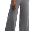 Jngrtsyjvip Fashion  Women's Originals Wide Leg Crop Pants, Retro Lightweight French Terry Pants, 25"