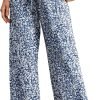 Jngrtsyjvip FashionI  Women's Wide Leg Pants with Pockets High Waist Adjustable Knot Loose Casual Trousers Business Work Casual Pants