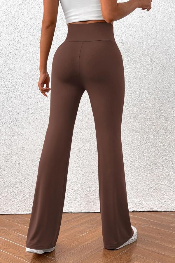 Jngrtsyjvip Fashion  Women's Summer Yoga Pants High Waisted Sweatpants Casual Striped Bootcut Flare Workout Leggings